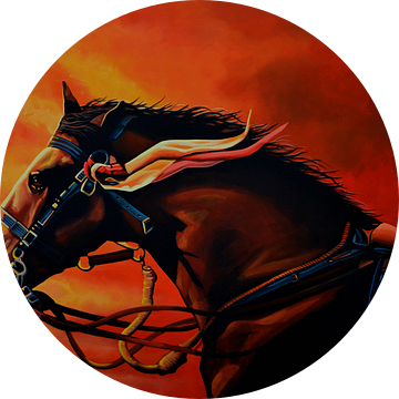 War Horse Joey schilderij van Paul Meijering