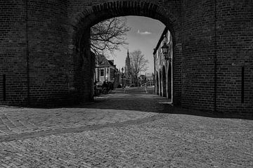 Oostpoort in Delft van Peter Bartelings