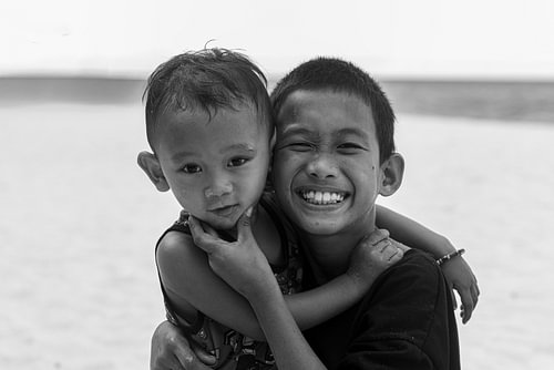 Local children on Boracay Island, the Philippines