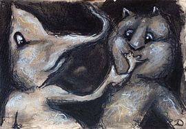 Muster Tinte Pastell 2 von Samantha Dekker