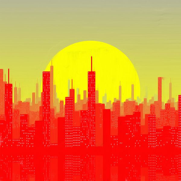 Abstract Cityscape van Maurice Dawson