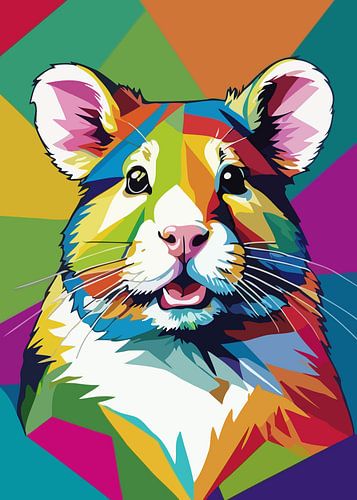 Hamster Pop Art Portret