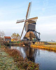 Moulin dans l'Alblasserwaard sur Cor de Bruijn