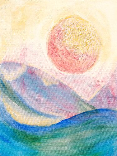 Misty sunrise
