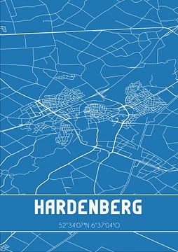 Plan d'ensemble | Carte | Hardenberg (Overijssel) sur Rezona