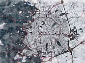 Map of Apeldoorn with the style 'White Winter' by Maporia thumbnail
