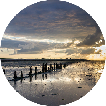 Een avond op het drooggevallen wad bij Wierum