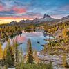 Autumn at Lago Federa in the Dolomites by Michael Valjak
