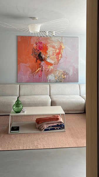 Customer photo: Portrait minimalist painting by Abstract Painting, on ArtFrame