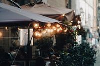 Cute lights on the streets of Florence