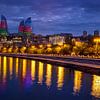 Flame Towers, Baku, Azerbaijan by Adelheid Smitt