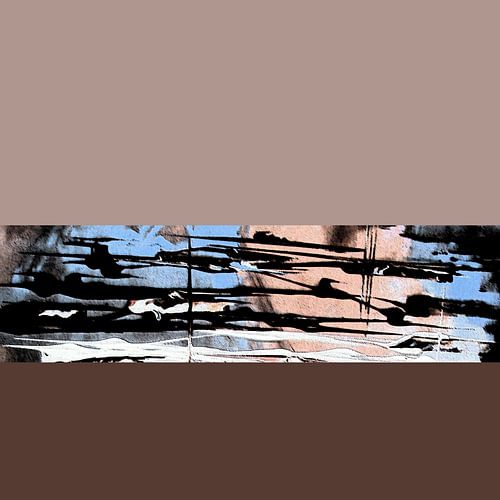 Abstracte kleurvelden / bruintinten Lichtblauw