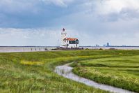 The lighthouse of Marken in Holland