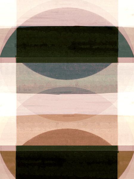 Abstract Organic Shapes Autumn Beige by FRESH Fine Art