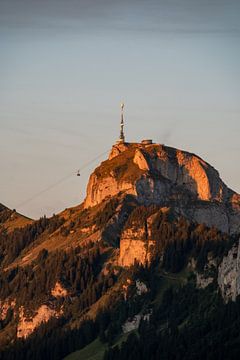 Zonsondergang op de Hoher Kasten in de Appenzeller Alpen