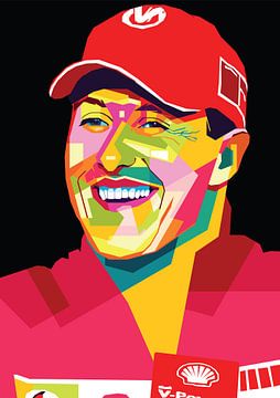 Michael Schumacher in wpap pop art van amex Dares