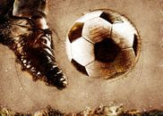 Football player sport art #football #soccer par JBJart Justyna Jaszke Aperçu