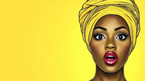 Surprise avec un foulard jaune