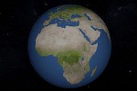 3D Render van Planeet Aarde