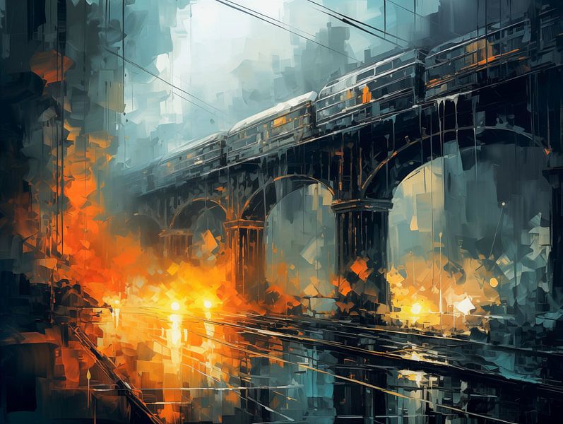 Voyage en train par Kees van den Burg