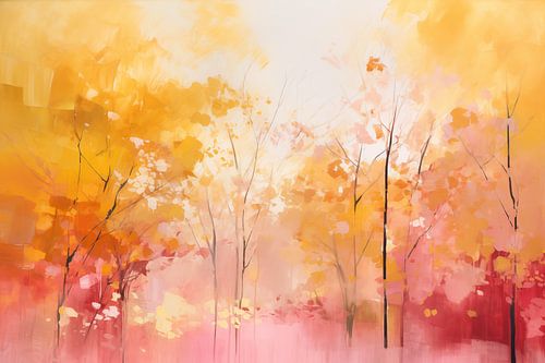 Forest in Pink and Gold by Caroline Guerain