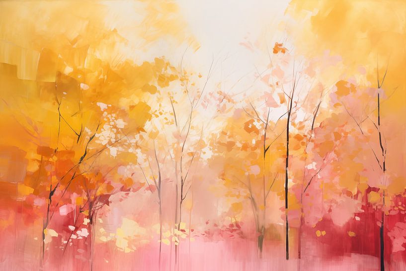 Forest in Pink and Gold by Caroline Guerain