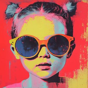 La fille dans le pop art