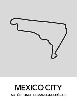 Circuit F1 Mexique sur Milky Fine Art