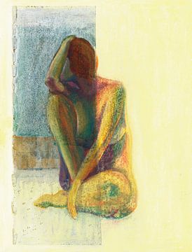Seated woman by Corine Teuben