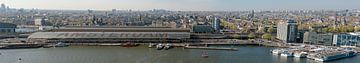 Amsterdam CS en IJ panorama van Richard Wareham