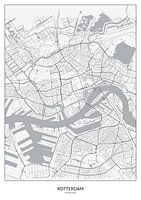 Kaart van Rotterdam