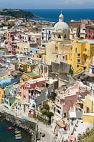Italië, het eiland Procida voor de kust van Napels