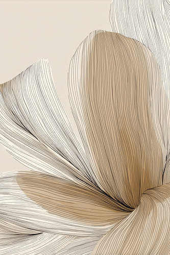 Motifs floraux dans un beige délicat