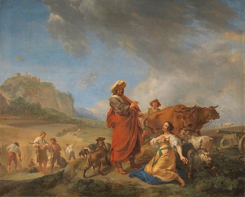 Ruth and Boas, Nicolaes Pietersz. Berchem