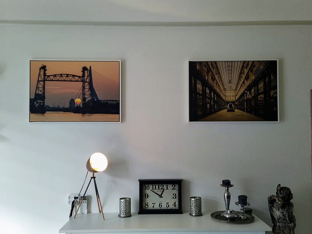 Sonnenuntergang an der Hef in Rotterdam von Ilya Korzelius