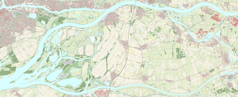 Map of Altena by Rebel Ontwerp