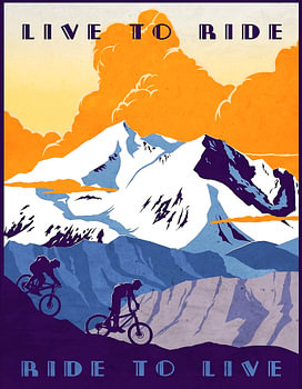 Vivre pour rouler, rouler pour vivre vélo rétro