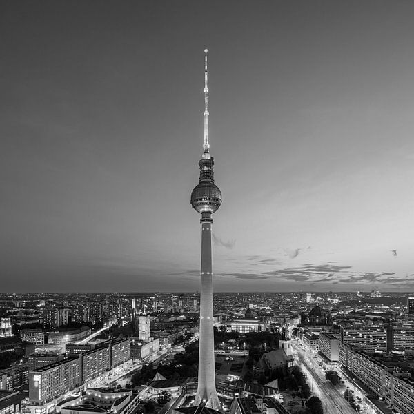 Sonnenuntergang in Berlin von Henk Meijer Photography