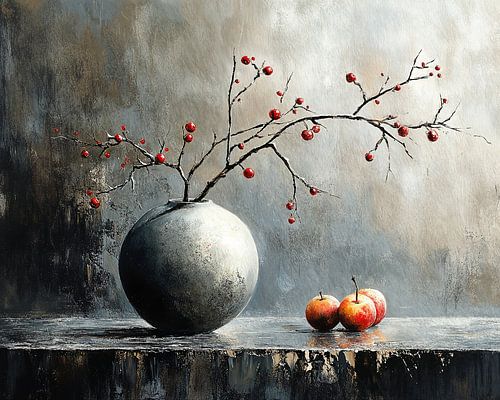 Nature morte moderne aux fruits