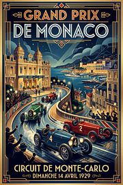 Car Race in Monaco 1929.jpg by Theodor Decker