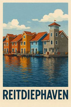 Reitdiephaven - Kleurrijke havenidylle in Groningen