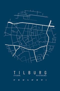 Stadskaart Tilburg van Walljar