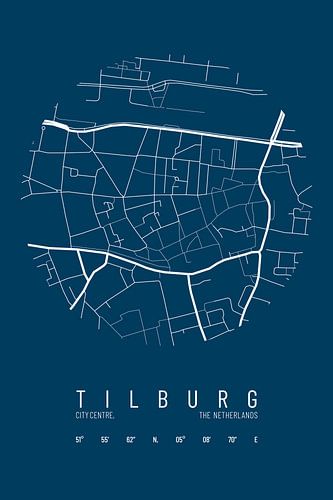 City map Tilburg