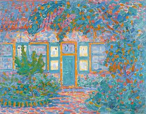 Huis in zonlicht, Piet Mondriaan