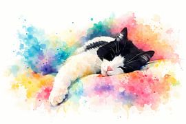 Schlafende Katze