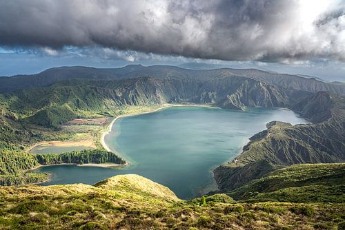 volcanic lake in the Azores