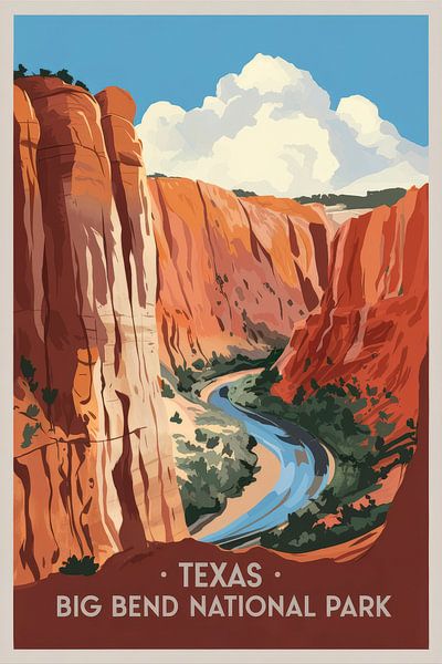 Texas van Poster Art Shop