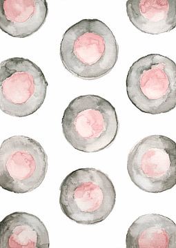 Aquarel cirkels van Ela Szczepaniak