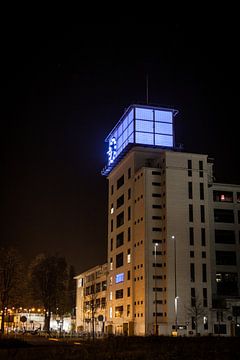 Nachtfoto van Klokgebouw van Jasper Scheffers