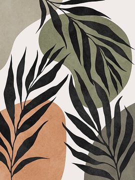 Watercolor tropical leaves 7 by Vitor Costa